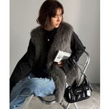 高級感をレイヤード。ふわふわミックスシャギーファーベスト | Classical Elf | 詳細画像9