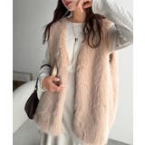 高級感をレイヤード。ふわふわミックスシャギーファーベスト | Classical Elf | 詳細画像15