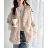 高級感をレイヤード。ふわふわミックスシャギーファーベスト | Classical Elf | 詳細画像19