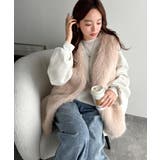 高級感をレイヤード。ふわふわミックスシャギーファーベスト | Classical Elf | 詳細画像21