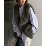 高級感をレイヤード。ふわふわミックスシャギーファーベスト | Classical Elf | 詳細画像5