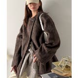 リラックス感漂うゆったり大人シルエット。ムードをまとう。ミックスシャギーミドルコ… | Classical Elf  | 詳細画像35 