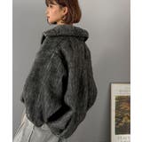 暖かさとおしゃれを両立♪ミックスシャギースタンドカラー比翼ミドルコート | Classical Elf  | 詳細画像8 