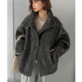 暖かさとおしゃれを両立♪ミックスシャギースタンドカラー比翼ミドルコート | Classical Elf  | 詳細画像9 