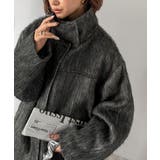 暖かさとおしゃれを両立♪ミックスシャギースタンドカラー比翼ミドルコート | Classical Elf  | 詳細画像10 