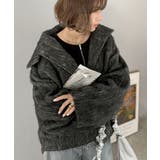 暖かさとおしゃれを両立♪ミックスシャギースタンドカラー比翼ミドルコート | Classical Elf  | 詳細画像12 