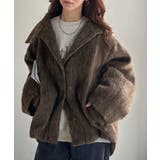 暖かさとおしゃれを両立♪ミックスシャギースタンドカラー比翼ミドルコート | Classical Elf  | 詳細画像18 