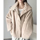 暖かさとおしゃれを両立♪ミックスシャギースタンドカラー比翼ミドルコート | Classical Elf  | 詳細画像24 