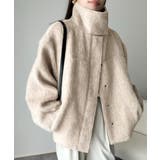 暖かさとおしゃれを両立♪ミックスシャギースタンドカラー比翼ミドルコート | Classical Elf  | 詳細画像26 