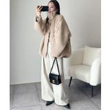 暖かさとおしゃれを両立♪ミックスシャギースタンドカラー比翼ミドルコート | Classical Elf  | 詳細画像31 