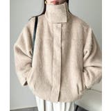 暖かさとおしゃれを両立♪ミックスシャギースタンドカラー比翼ミドルコート | Classical Elf  | 詳細画像32 