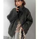 暖かさとおしゃれを両立♪ミックスシャギースタンドカラー比翼ミドルコート | Classical Elf  | 詳細画像4 