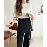 肌見せしすぎず、ほんのり色っぽ。透かし編みメロウトップスカットソー（半袖） | Classical Elf  | 詳細画像6 