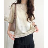 肌見せしすぎず、ほんのり色っぽ。透かし編みメロウトップスカットソー（半袖） | Classical Elf  | 詳細画像9 