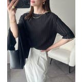 肌見せしすぎず、ほんのり色っぽ。透かし編みメロウトップスカットソー（半袖） | Classical Elf  | 詳細画像10 