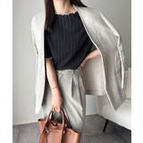 肌見せしすぎず、ほんのり色っぽ。透かし編みメロウトップスカットソー（半袖） | Classical Elf  | 詳細画像18 