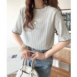 肌見せしすぎず、ほんのり色っぽ。透かし編みメロウトップスカットソー（半袖） | Classical Elf  | 詳細画像22 