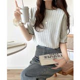 肌見せしすぎず、ほんのり色っぽ。透かし編みメロウトップスカットソー（半袖） | Classical Elf  | 詳細画像23 