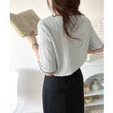 肌見せしすぎず、ほんのり色っぽ。透かし編みメロウトップスカットソー（半袖） | Classical Elf  | 詳細画像26 