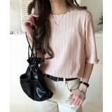 肌見せしすぎず、ほんのり色っぽ。透かし編みメロウトップスカットソー（半袖） | Classical Elf  | 詳細画像28 