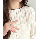 肌見せしすぎず、ほんのり色っぽ。透かし編みメロウトップスカットソー（半袖） | Classical Elf  | 詳細画像37 