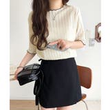 肌見せしすぎず、ほんのり色っぽ。透かし編みメロウトップスカットソー（半袖） | Classical Elf  | 詳細画像5 