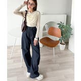 大人のとろみ×透け感。女性らしさが香り立つ。スラブシアードレープトップス（長袖） | Classical Elf  | 詳細画像6 