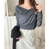 大人のとろみ×透け感。女性らしさが香り立つ。スラブシアードレープトップス（長袖） | Classical Elf  | 詳細画像31 