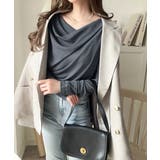 大人のとろみ×透け感。女性らしさが香り立つ。スラブシアードレープトップス（長袖） | Classical Elf  | 詳細画像34 