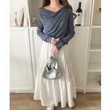 大人のとろみ×透け感。女性らしさが香り立つ。スラブシアードレープトップス（長袖） | Classical Elf  | 詳細画像36 