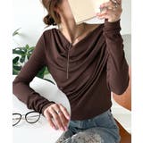 大人のとろみ×透け感。女性らしさが香り立つ。スラブシアードレープトップス（長袖） | Classical Elf  | 詳細画像38 