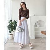 大人のとろみ×透け感。女性らしさが香り立つ。スラブシアードレープトップス（長袖） | Classical Elf  | 詳細画像42 