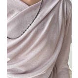 大人のとろみ×透け感。女性らしさが香り立つ。スラブシアードレープトップス（長袖） | Classical Elf  | 詳細画像53 