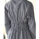 大人のシルエット美人を叶える、ビスチェ風シャーリング長袖シャツ（ストライプ 無地… | Classical Elf  | 詳細画像33 