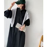 着方自在でロングシーズン活躍◎柄アソートバンドカラービッグシャツワンピ | Classical Elf | 詳細画像8