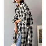 着方自在でロングシーズン活躍◎柄アソートバンドカラービッグシャツワンピ | Classical Elf | 詳細画像18