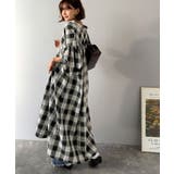 着方自在でロングシーズン活躍◎柄アソートバンドカラービッグシャツワンピ | Classical Elf | 詳細画像20