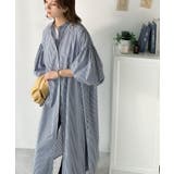 着方自在でロングシーズン活躍◎柄アソートバンドカラービッグシャツワンピ | Classical Elf  | 詳細画像28 