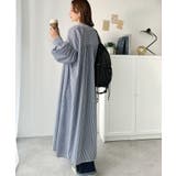 着方自在でロングシーズン活躍◎柄アソートバンドカラービッグシャツワンピ | Classical Elf  | 詳細画像29 