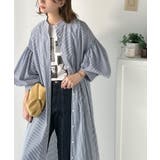 着方自在でロングシーズン活躍◎柄アソートバンドカラービッグシャツワンピ | Classical Elf  | 詳細画像32 