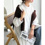 ホワイト | 着方自在でロングシーズン活躍◎柄アソートバンドカラービッグシャツワンピ | Classical Elf