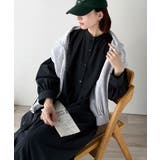 着方自在でロングシーズン活躍◎柄アソートバンドカラービッグシャツワンピ | Classical Elf | 詳細画像6