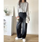 ほんのり色っぽ。透かし編みセンターメロウフレアスリーブトップスカットソー(長袖) | Classical Elf  | 詳細画像22 