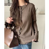 ほんのり色っぽ。透かし編みセンターメロウフレアスリーブトップスカットソー(長袖) | Classical Elf  | 詳細画像28 