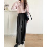 ほんのり色っぽ。透かし編みセンターメロウフレアスリーブトップスカットソー(長袖) | Classical Elf  | 詳細画像33 