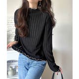 肌見せしすぎず、ほんのり色っぽ。プチハイネック透かし編みメロウトップス（長袖） | Classical Elf  | 詳細画像9 