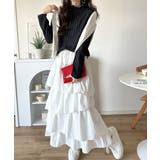 肌見せしすぎず、ほんのり色っぽ。プチハイネック透かし編みメロウトップス（長袖） | Classical Elf  | 詳細画像15 