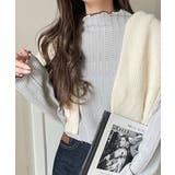 肌見せしすぎず、ほんのり色っぽ。プチハイネック透かし編みメロウトップス（長袖） | Classical Elf  | 詳細画像22 