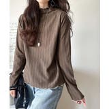 肌見せしすぎず、ほんのり色っぽ。プチハイネック透かし編みメロウトップス（長袖） | Classical Elf  | 詳細画像26 