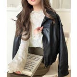 透け感で魅せる、秋の上品レイヤード。プチハイネック花柄レースメロウトップス | Classical Elf | 詳細画像7